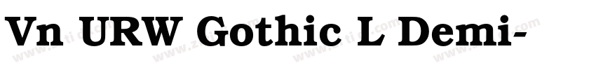 Vn URW Gothic L Demi字体转换